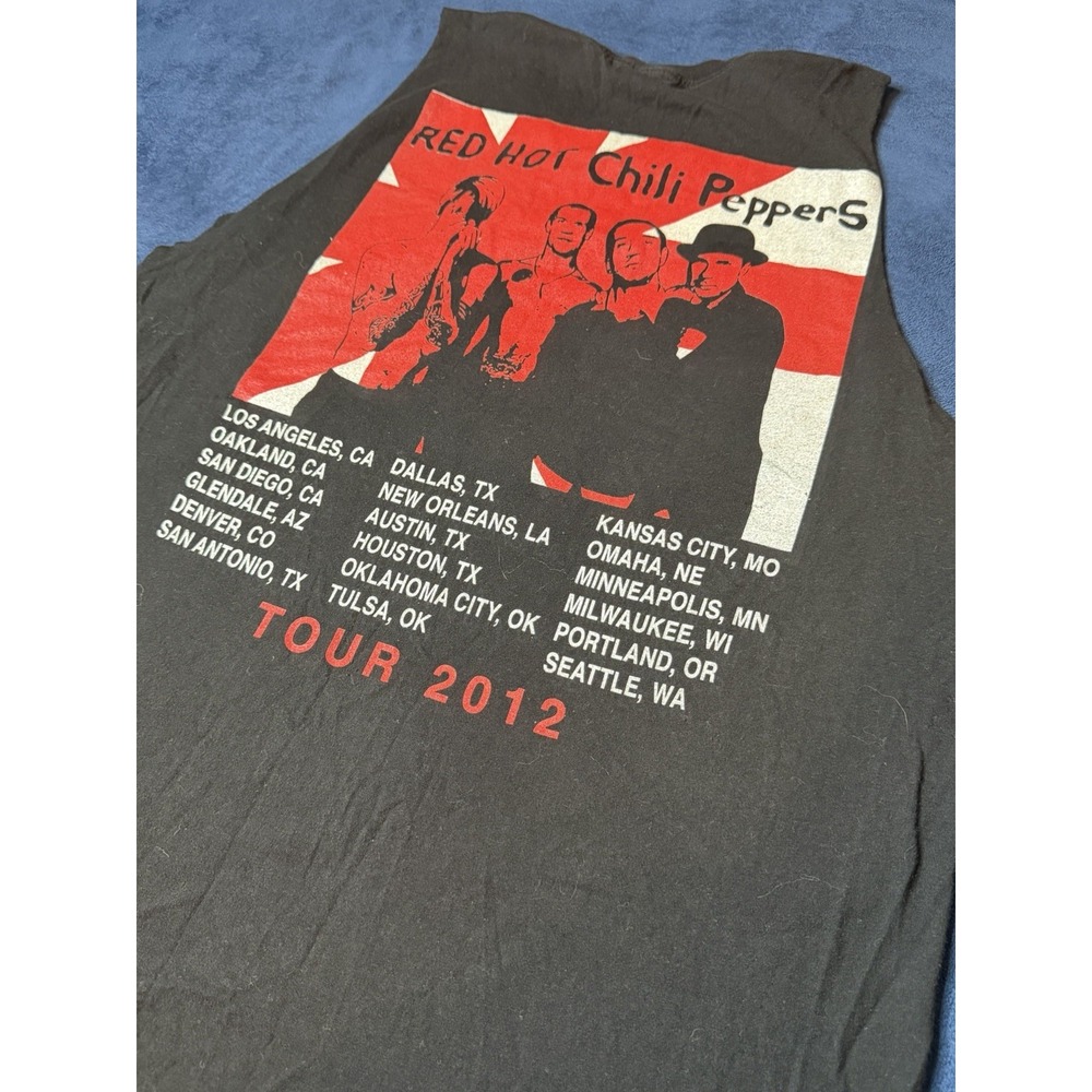 Red Hot Chili Peppers RHCP 2012 Tour Tank Shirt I'm With You Los Angeles Large